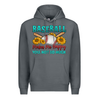 Rock baseball makes me happy you, not so much Premium Hoodie - HRA Design Shop