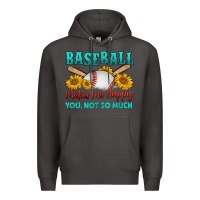 Smoke baseball makes me happy you, not so much Premium Hoodie - HRA Design Shop