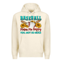 Tofu baseball makes me happy you, not so much Premium Hoodie - HRA Design Shop