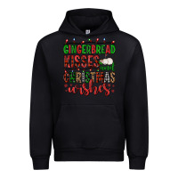 Black gingerbread kisses and christmas wishes Urban Hoodie - FaDigitalArtStudio
