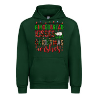 Forest Green gingerbread kisses and christmas wishes Urban Hoodie - FaDigitalArtStudio