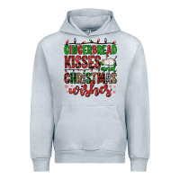 Heather Grey gingerbread kisses and christmas wishes Urban Hoodie - FaDigitalArtStudio
