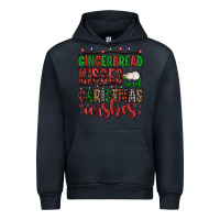 Navy gingerbread kisses and christmas wishes Urban Hoodie - FaDigitalArtStudio