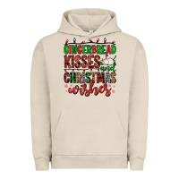 Pigment French Oak gingerbread kisses and christmas wishes Urban Hoodie - FaDigitalArtStudio