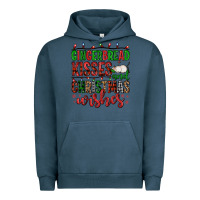 Pigment Midnight Navy gingerbread kisses and christmas wishes Urban Hoodie - FaDigitalArtStudio