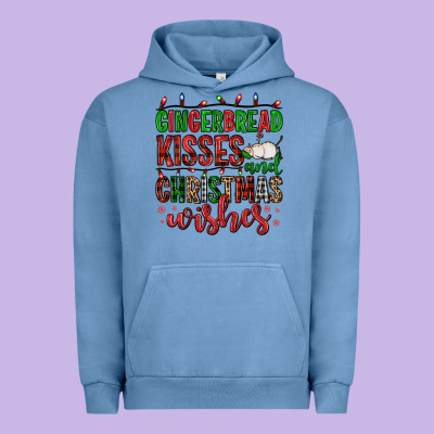Gingerbread Kisses And Christmas Wishes Urban Hoodie Designed By Fadigitalartstudio