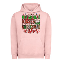 Pigment Salmon gingerbread kisses and christmas wishes Urban Hoodie - FaDigitalArtStudio