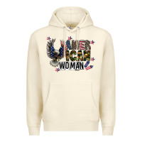 Sandshell american woman Premium Hoodie - CowhideDigitalArt