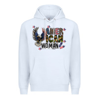 White american woman Premium Hoodie - CowhideDigitalArt