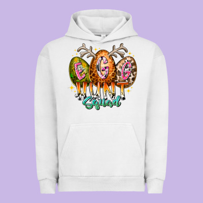 Egg Hunt Squad Urban Hoodie Designed By Racoondesign