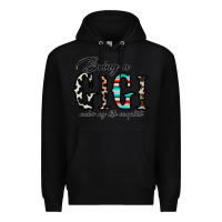 Black being a gigi makes my life complate Premium Hoodie - CowhideDigitalArt