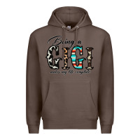 Coffee being a gigi makes my life complate Premium Hoodie - CowhideDigitalArt