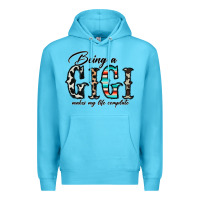 Ocean Blue being a gigi makes my life complate Premium Hoodie - CowhideDigitalArt