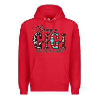 Red being a gigi makes my life complate Premium Hoodie - CowhideDigitalArt