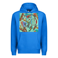 True Royal pipe tomahawk dreamcatcher headdress seamless patt Premium Hoodie - FaDigitalArtStudio