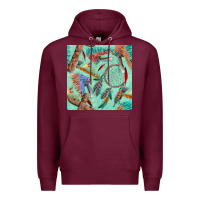 Pipe Tomahawk Dreamcatcher Headdress Seamless Patt Premium Hoodie | Teevron