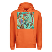 Carrot pipe tomahawk dreamcatcher headdress seamless patt Premium Hoodie - FaDigitalArtStudio