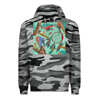 Slate Camo pipe tomahawk dreamcatcher headdress seamless patt Premium Hoodie - FaDigitalArtStudio