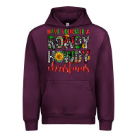Mauve Wine have yourself a rowdy howdy christmas Urban Hoodie - FaDigitalArtStudio