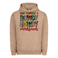 Pigment Burro have yourself a rowdy howdy christmas Urban Hoodie - FaDigitalArtStudio