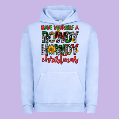 Have Yourself A Rowdy Howdy Christmas Urban Hoodie Designed By Fadigitalartstudio
