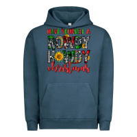 Pigment Midnight Navy have yourself a rowdy howdy christmas Urban Hoodie - FaDigitalArtStudio
