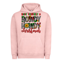 Pigment Salmon have yourself a rowdy howdy christmas Urban Hoodie - FaDigitalArtStudio