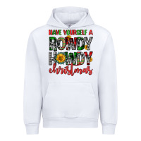 White have yourself a rowdy howdy christmas Urban Hoodie - FaDigitalArtStudio