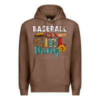 Chestnut baseball it's a girl thing Premium Hoodie - HRA Design Shop