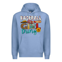 Colony Blue baseball it's a girl thing Premium Hoodie - HRA Design Shop