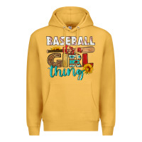 Mustard baseball it's a girl thing Premium Hoodie - HRA Design Shop
