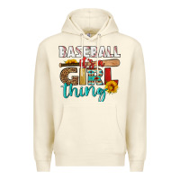 Sandshell baseball it's a girl thing Premium Hoodie - HRA Design Shop