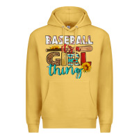 Antique Gold baseball it's a girl thing Premium Hoodie - HRA Design Shop