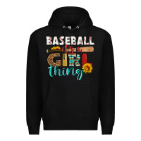 Black baseball it's a girl thing Premium Hoodie - HRA Design Shop