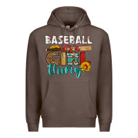 Coffee baseball it's a girl thing Premium Hoodie - HRA Design Shop