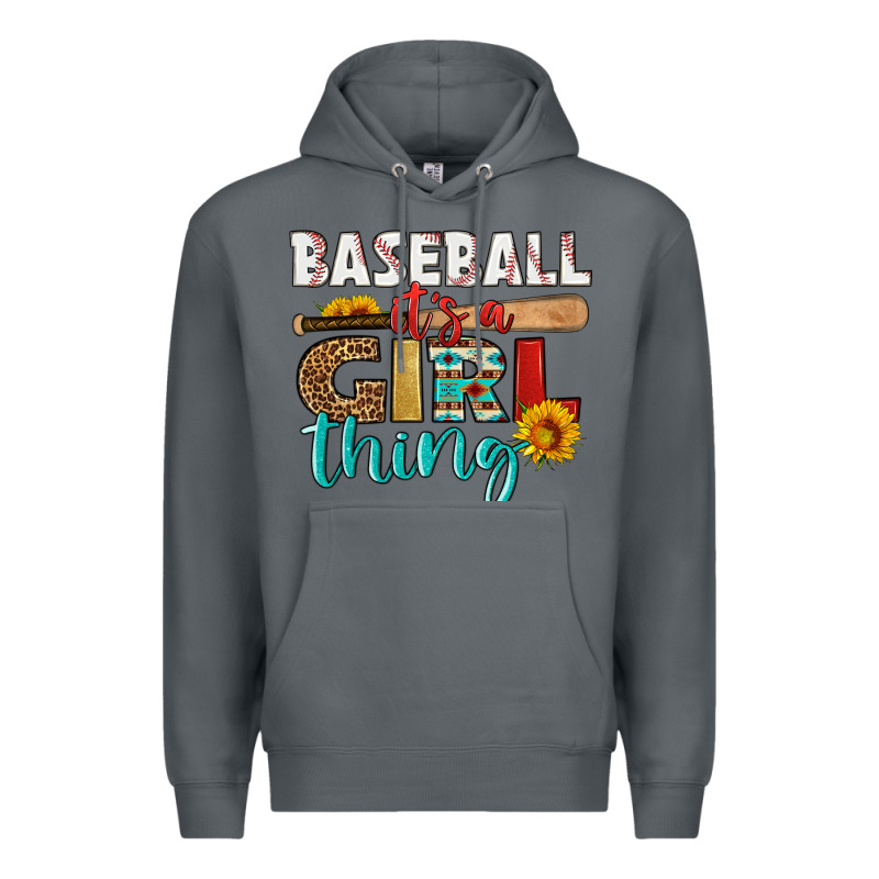 Baseball It's A Girl Thing Premium Hoodie by HRA Design Shop | Teevron