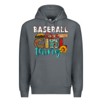 Rock baseball it's a girl thing Premium Hoodie - HRA Design Shop