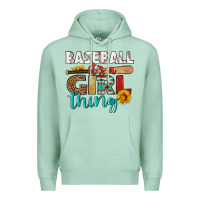 Seafoam baseball it's a girl thing Premium Hoodie - HRA Design Shop