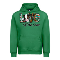Emerald love of the cows Urban Hoodie - CowhideDigitalArt