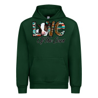 Forest Green love of the cows Urban Hoodie - CowhideDigitalArt