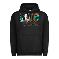 Pigment Black love of the cows Urban Hoodie - CowhideDigitalArt