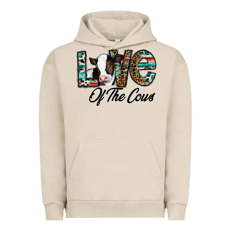 Love Of The Cows Urban Hoodie by CowhideDigitalArt | Teevron