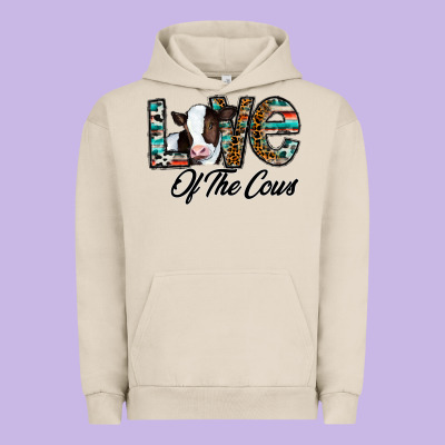Love Of The Cows Urban Hoodie Designed By Cowhidedigitalart