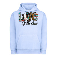Pigment Grape Ice love of the cows Urban Hoodie - CowhideDigitalArt