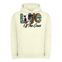 Pigment Pistachio love of the cows Urban Hoodie - CowhideDigitalArt