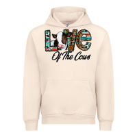 Sandshell love of the cows Urban Hoodie - CowhideDigitalArt