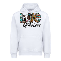 White love of the cows Urban Hoodie - CowhideDigitalArt