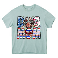 Arona American Dog Mom Heavy Core Tee - CowhideDigitalArt