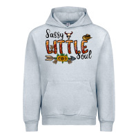 Heather Grey sassy little soul Urban Hoodie - CowhideDigitalArt