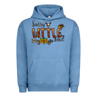 Pigment Pebble Blue sassy little soul Urban Hoodie - CowhideDigitalArt